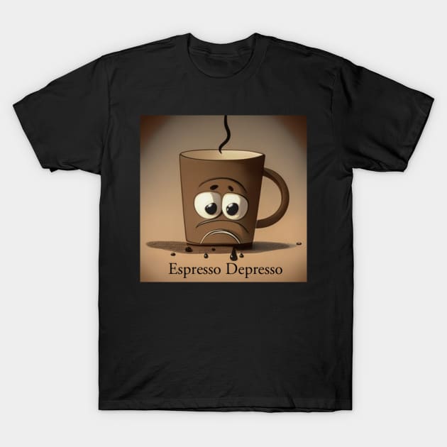 Espresso Depresso T-Shirt by SikeOh